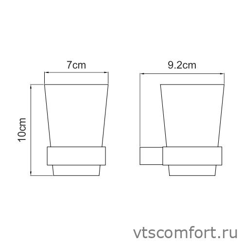 Фото WasserKraft Sauer K-7928 Подстаканник одинарный Изображение WasserKraft Sauer K-7928 Подстаканник одинарный