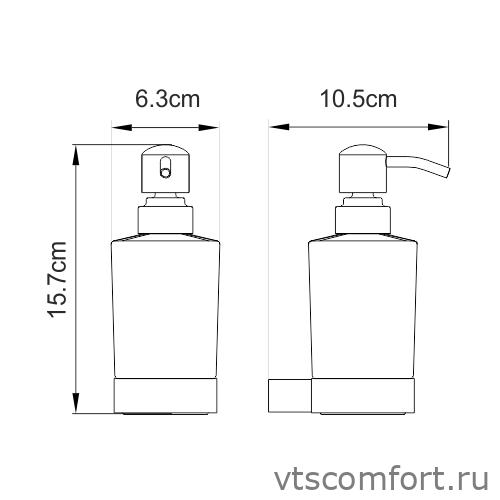 Фото WasserKraft Sauer K-7999 Дозатор для жидкого мыла Изображение WasserKraft Sauer K-7999 Дозатор для жидкого мыла