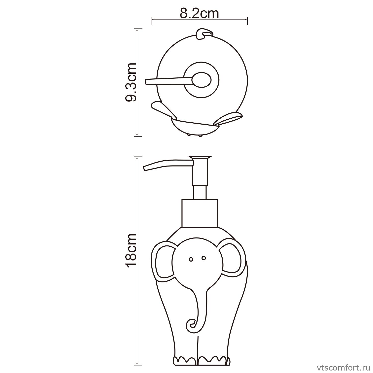 Фото WasserKraft Lippe K-8199 Дозатор для жидкого мыла Изображение WasserKraft Lippe K-8199 Дозатор для жидкого мыла