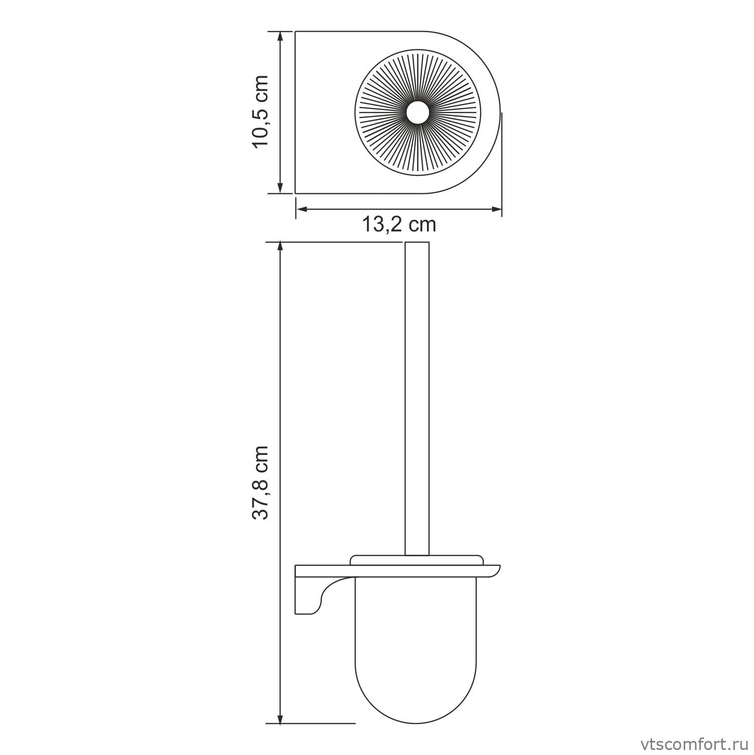 Фото WasserKraft Kammel K-8327WHITE Щетка для унитаза подвесная Изображение WasserKraft Kammel K-8327WHITE Щетка для унитаза подвесная