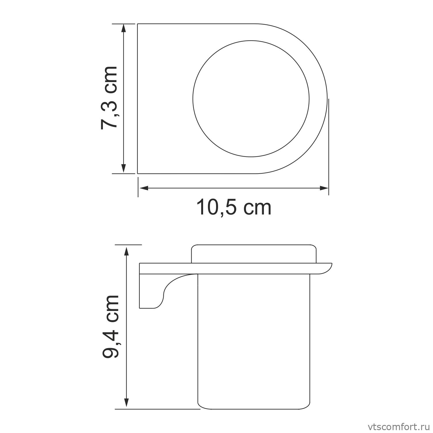 Фото WasserKraft Kammel K-8328 Подстаканник одинарный Изображение WasserKraft Kammel K-8328 Подстаканник одинарный