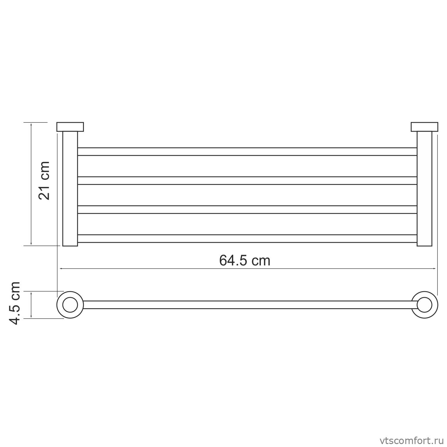 Фото WasserKraft Donau K-9411 Полка для полотенец Изображение WasserKraft Donau K-9411 Полка для полотенец