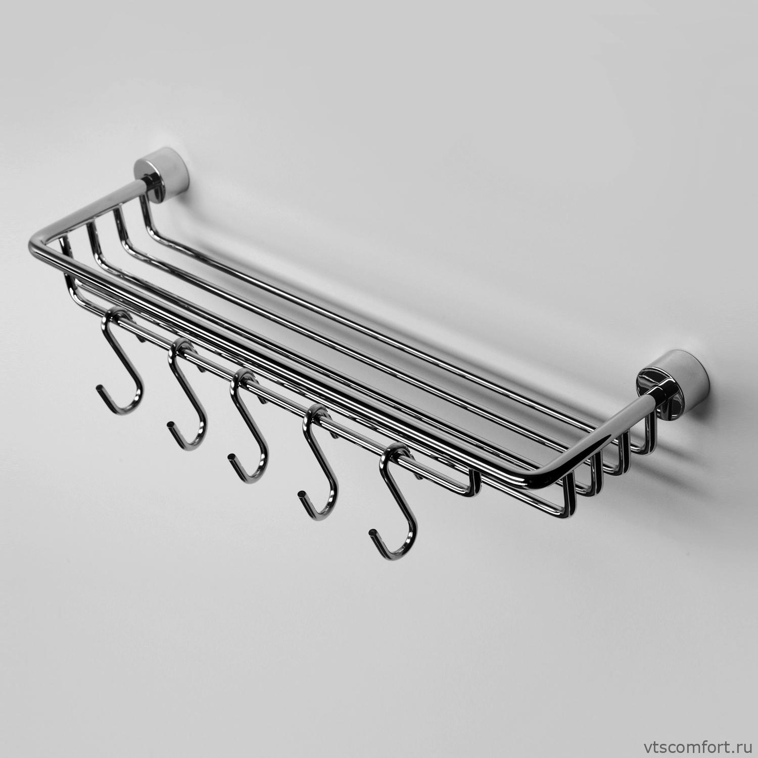 Фото WasserKraft Donau K-9415 Полка-корзина с крючками Изображение WasserKraft Donau K-9415 Полка-корзина с крючками