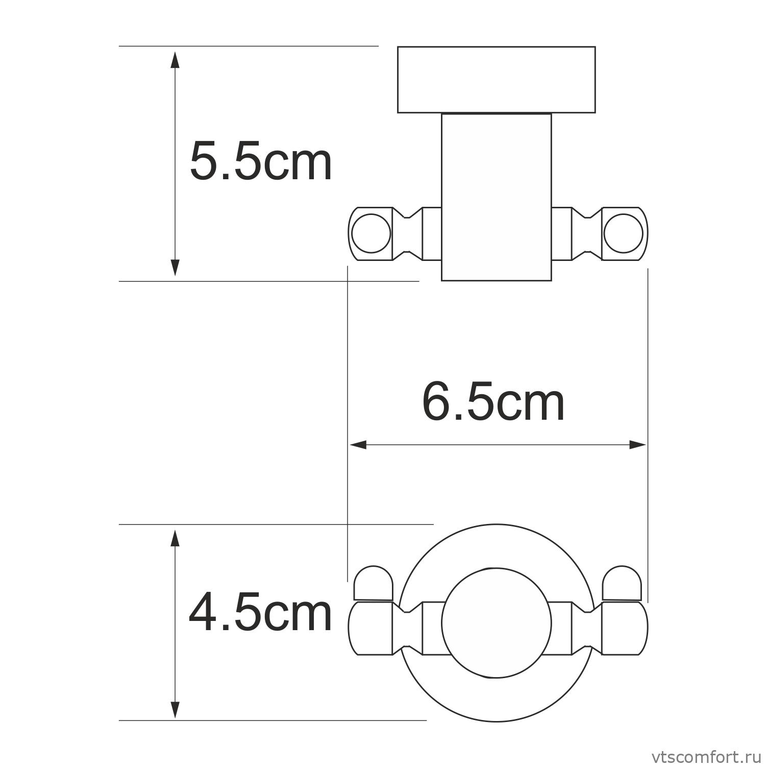 Фото WasserKraft Donau K-9423D (ранее К-9423) Крючок двойной Изображение WasserKraft Donau K-9423D (ранее К-9423) Крючок двойной