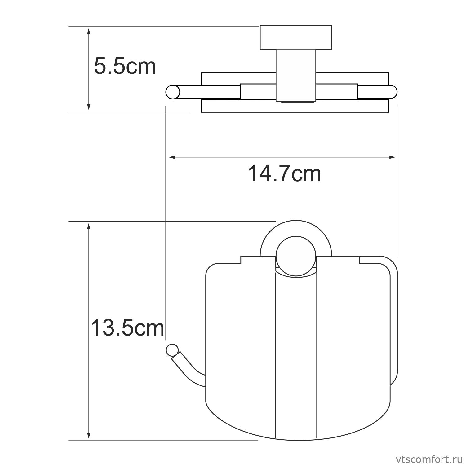 Фото WasserKraft Donau K-9425 Держатель туалетной бумаги Изображение WasserKraft Donau K-9425 Держатель туалетной бумаги