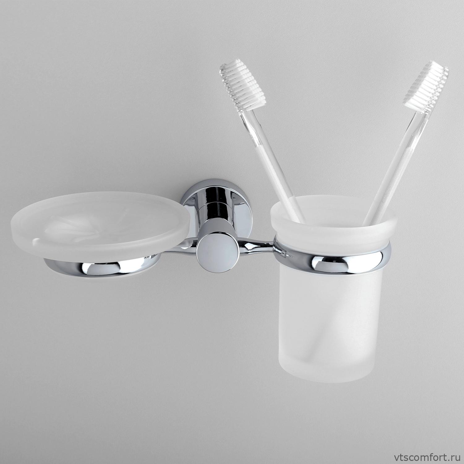 Фото WasserKraft Donau K-9426 Держатель стакана и мыльницы Изображение WasserKraft Donau K-9426 Держатель стакана и мыльницы