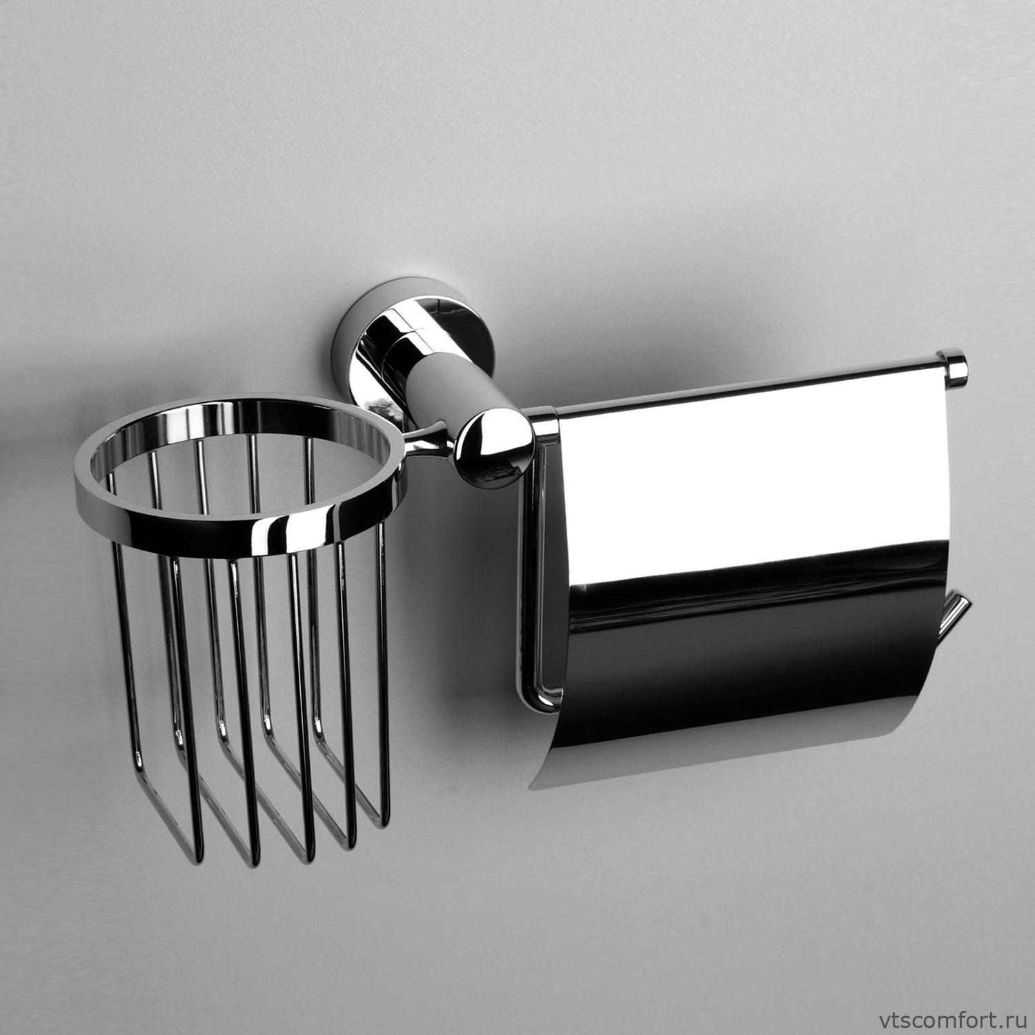 Фото WasserKraft Donau K-9459 Держатель туалетной бумаги и освежителя Изображение WasserKraft Donau K-9459 Держатель туалетной бумаги и освежителя