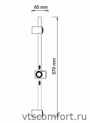 Фото WasserKraft A012 Стойка для душа Изображение WasserKraft A012 Стойка для душа