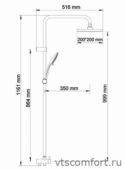 Фото WasserKraft A017 Душевой комплект Изображение WasserKraft A017 Душевой комплект