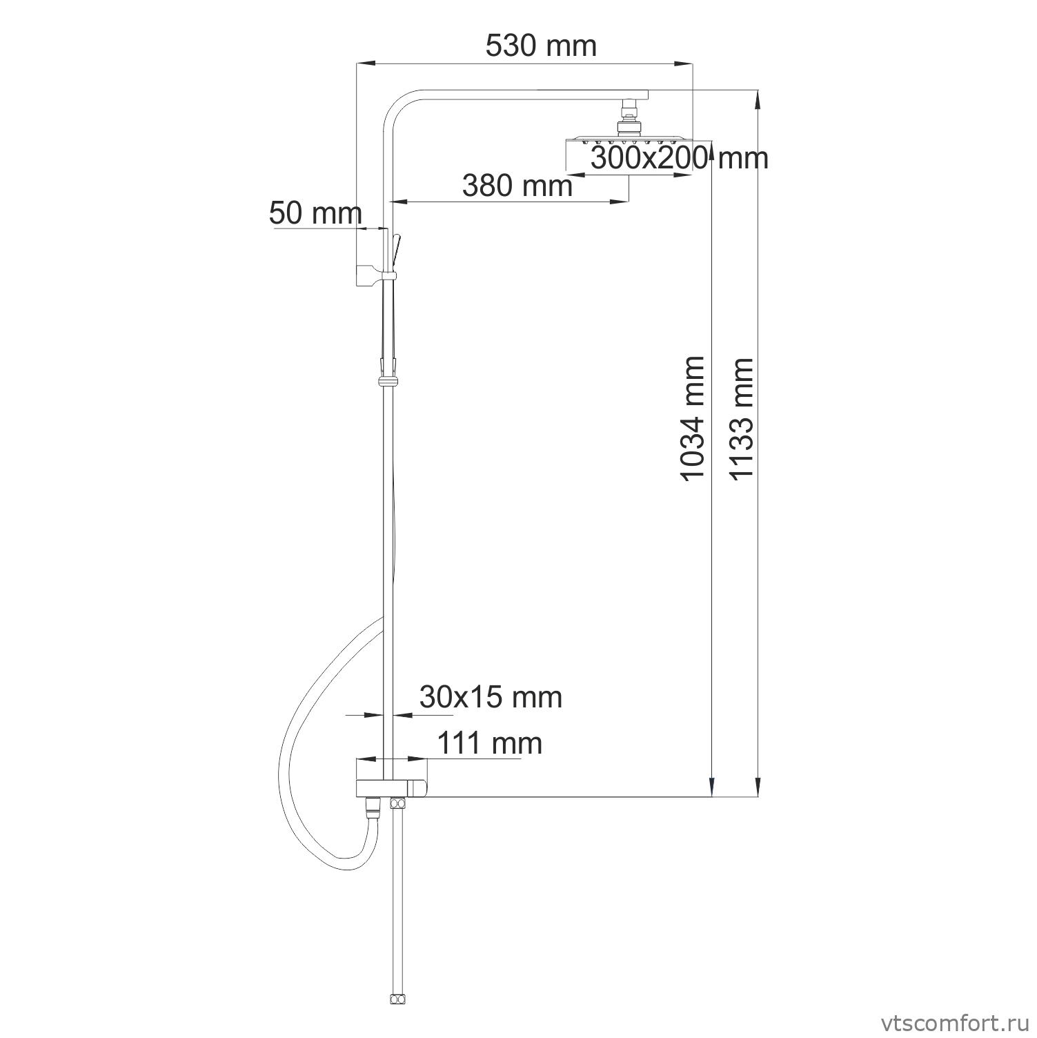 Фото WasserKraft A042 Душевой комплект Изображение WasserKraft A042 Душевой комплект