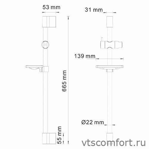 Фото WasserKraft A063 Душевой комплект Изображение WasserKraft A063 Душевой комплект
