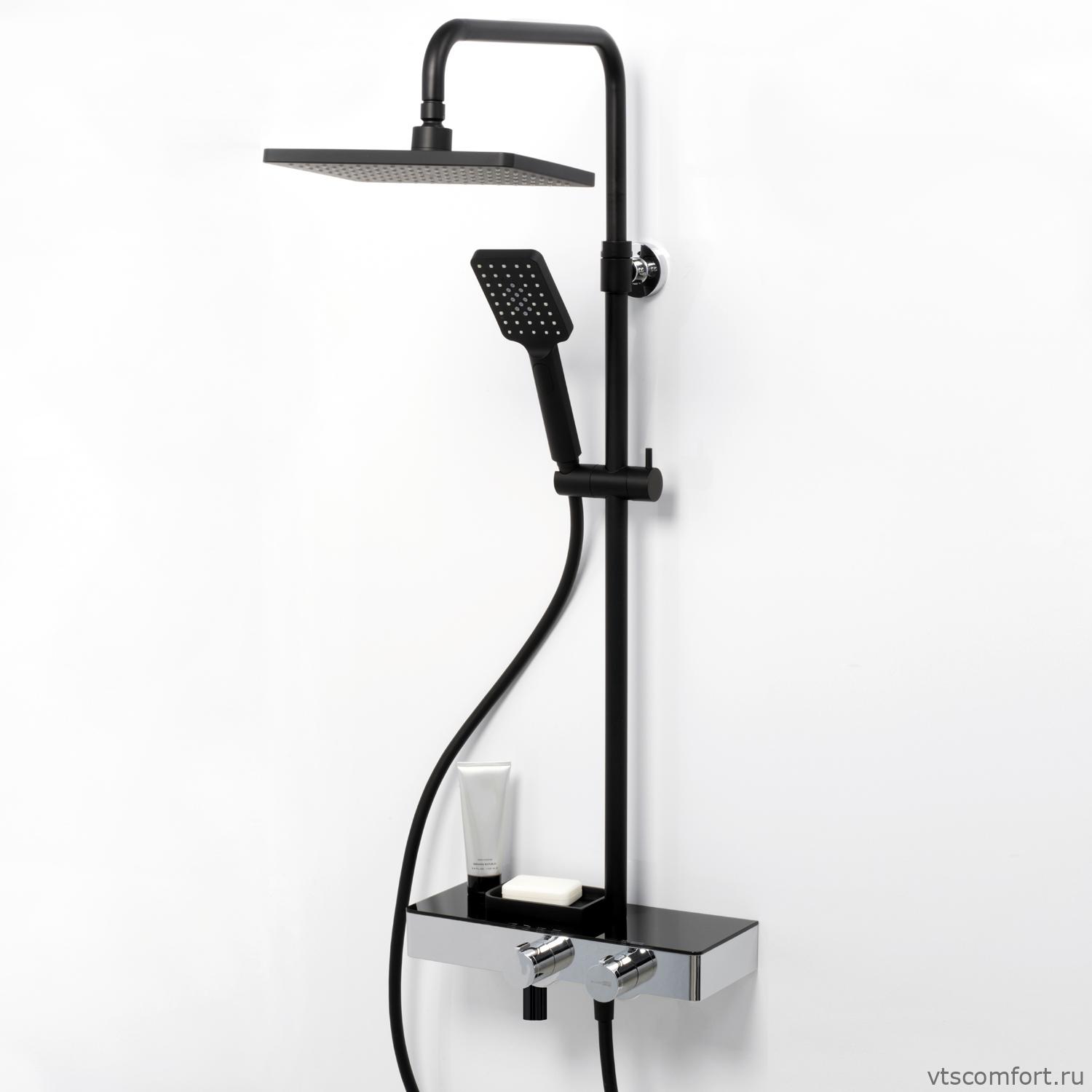 Фото WasserKraft A11401 Thermo Душевой комплект с термостатическим смесителем Изображение WasserKraft A11401 Thermo Душевой комплект с термостатическим смесителем