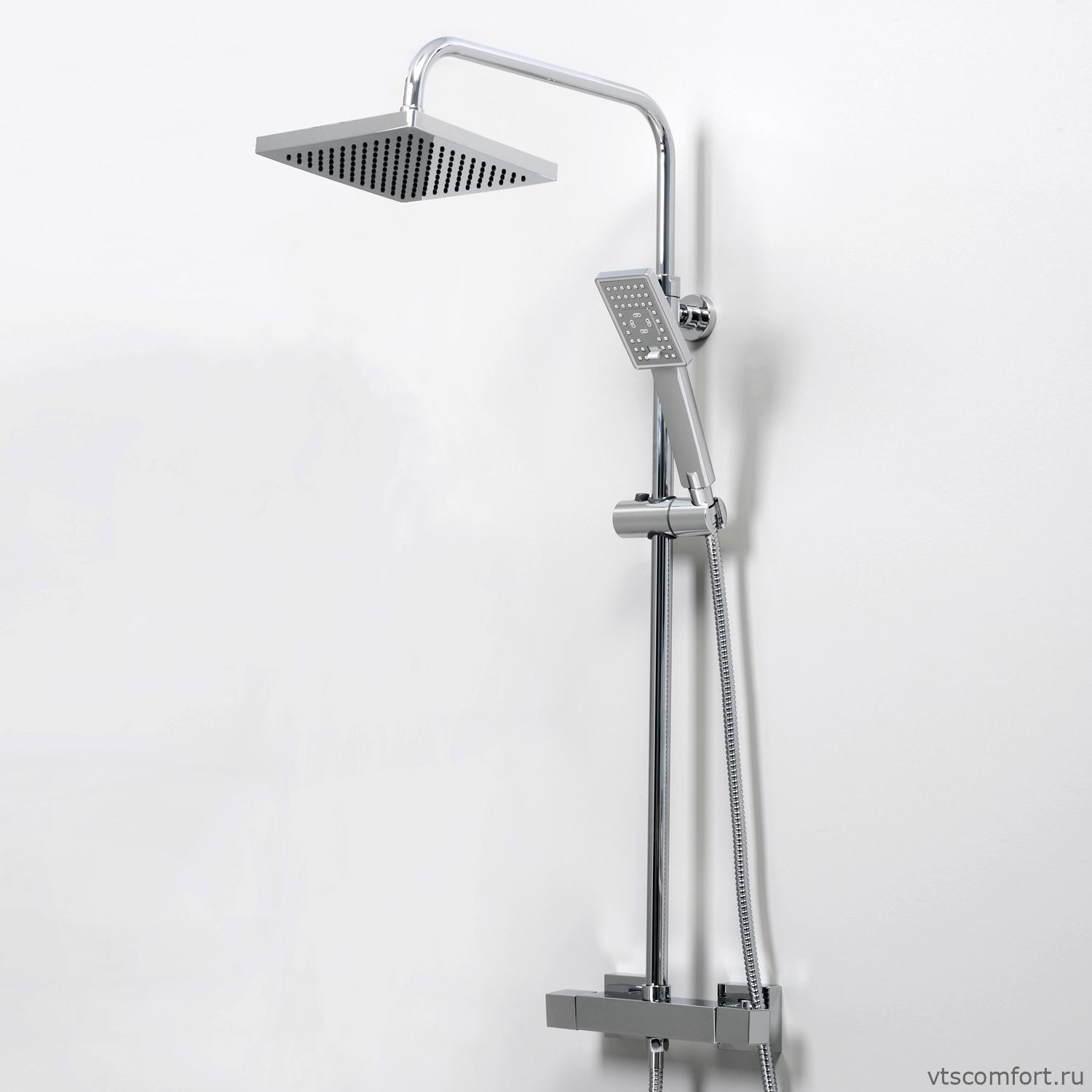 Фото WasserKraft A15502 Thermo Душевой комплект с термостатическим смесителем Изображение WasserKraft A15502 Thermo Душевой комплект с термостатическим смесителем