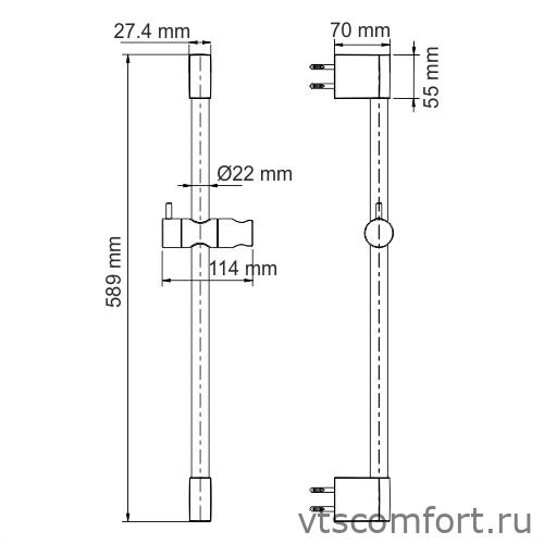 Фото WasserKraft A192 Стойка для душа Изображение WasserKraft A192 Стойка для душа