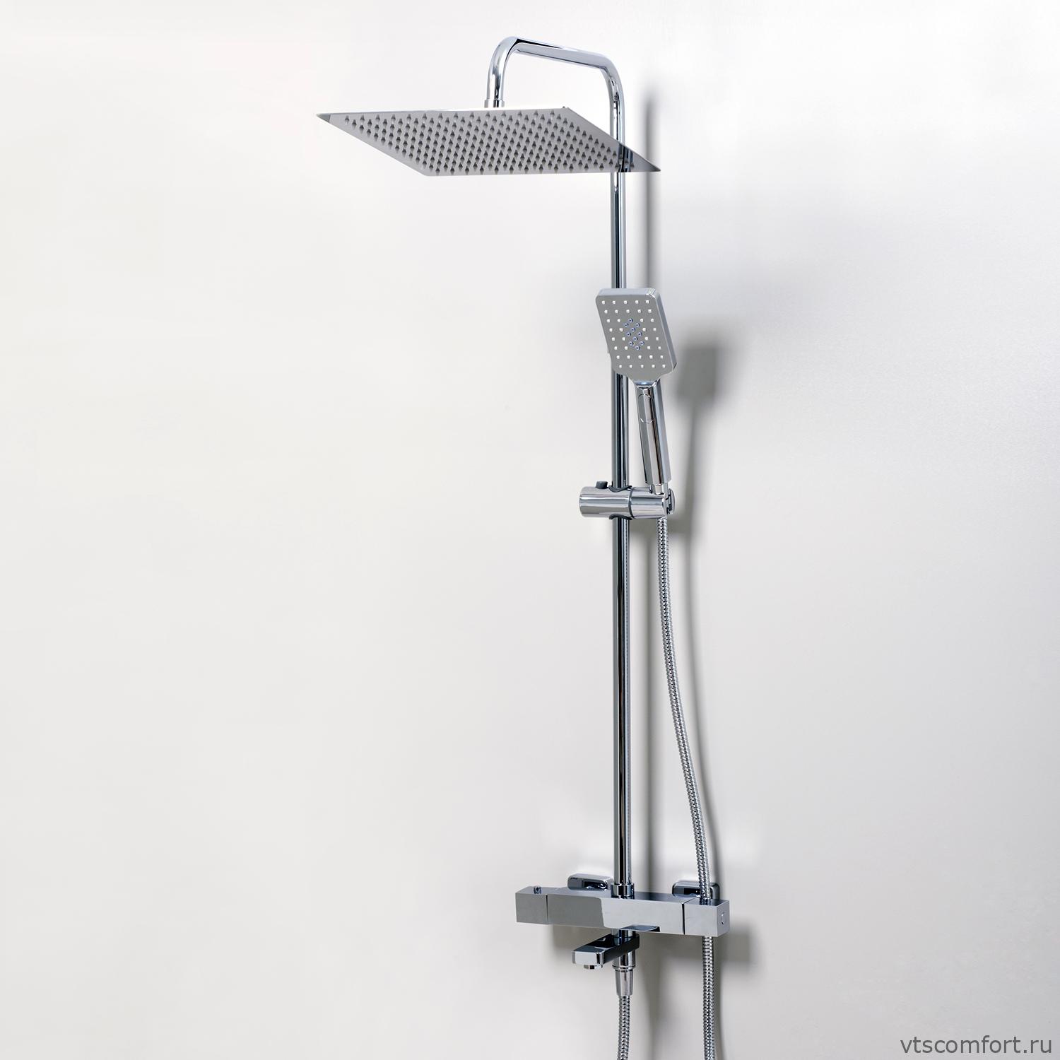 Фото WasserKraft A19901 Thermo Душевой комплект с термостатическим смесителем Изображение WasserKraft A19901 Thermo Душевой комплект с термостатическим смесителем