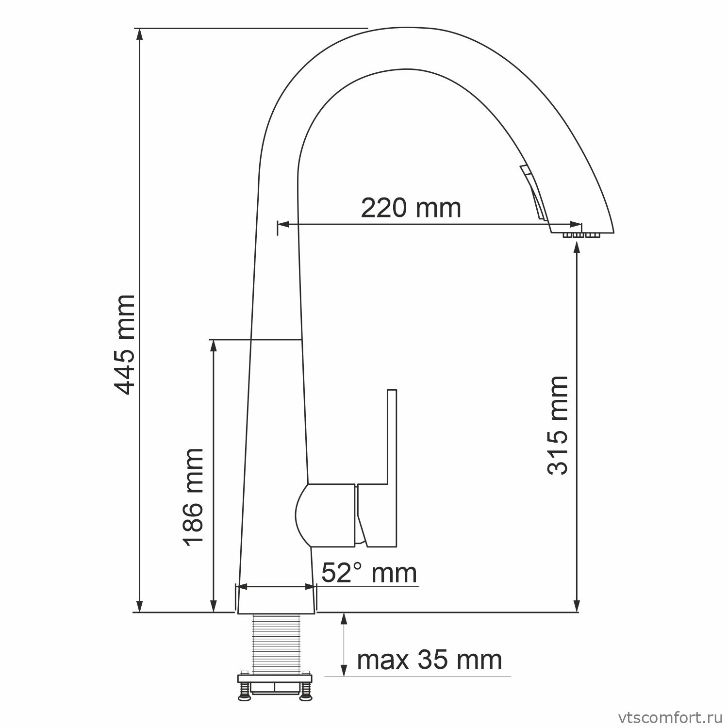 Фото WasserKraft A8667 Смеситель для кухни Изображение WasserKraft A8667 Смеситель для кухни
