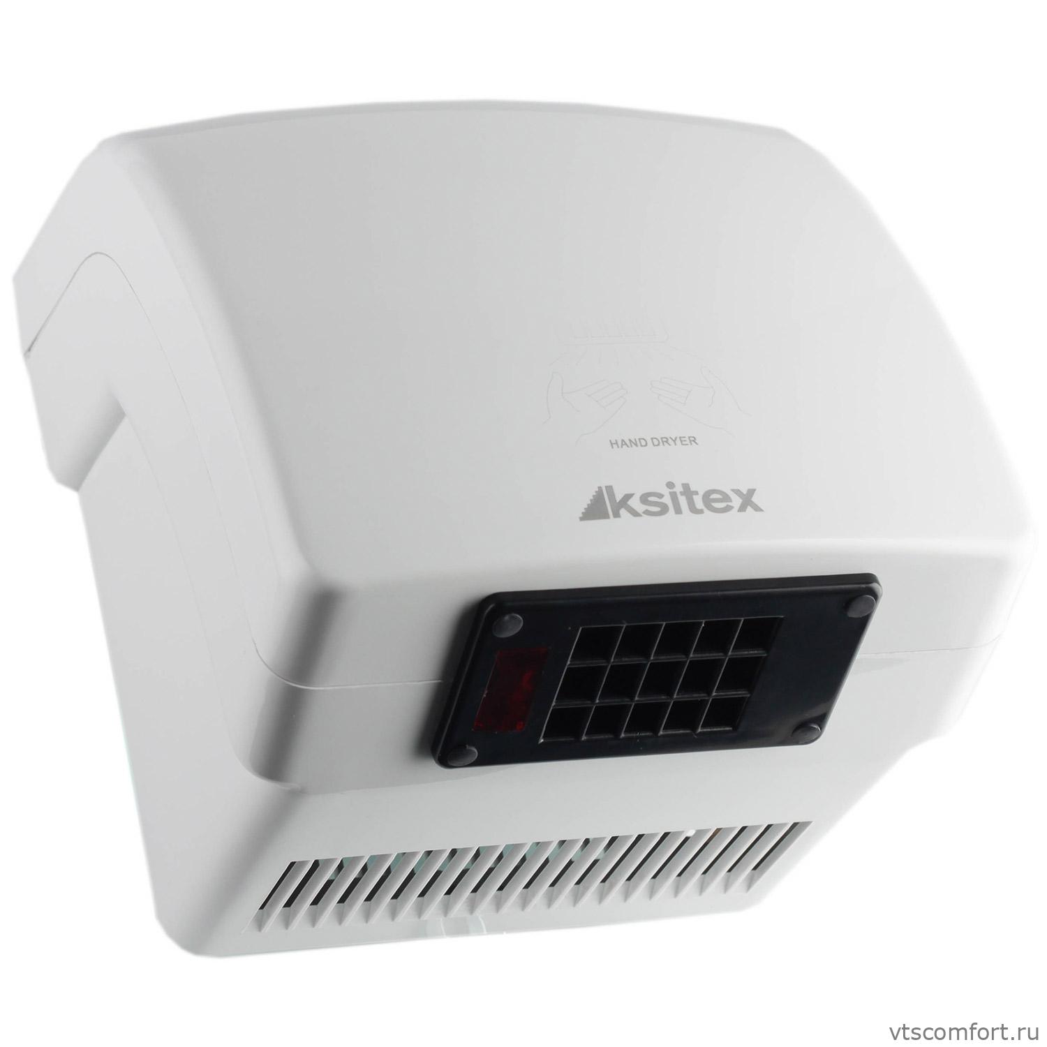 Фото Автоматическая сушилка для рук Ksitex M-1800-1 белая пластиковая Изображение Автоматическая сушилка для рук Ksitex M-1800-1 белая пластиковая