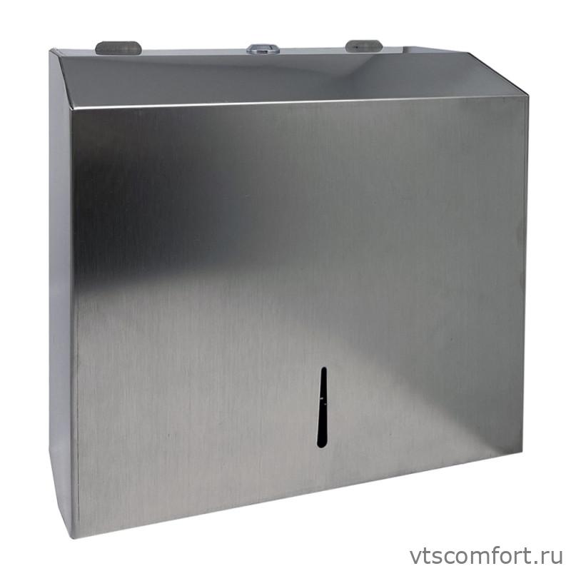 Фото Диспенсер для бумажных полотенец V и Z сложения Merida AQP101 глянцевая нержавейка Изображение Диспенсер для бумажных полотенец V и Z сложения Merida AQP101 глянцевая нержавейка