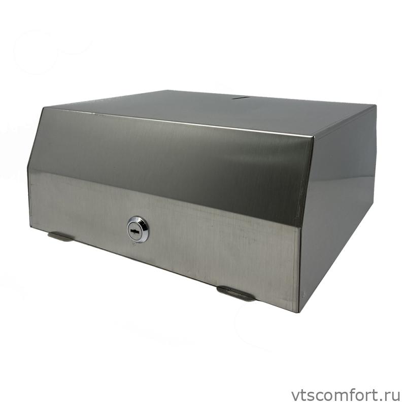 Фото Диспенсер для бумажных полотенец V и Z сложения Merida AQM101 матовая нержавейка Изображение Диспенсер для бумажных полотенец V и Z сложения Merida AQM101 матовая нержавейка