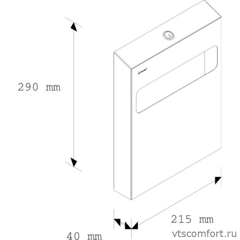 Фото Диспенсер для одноразовых сидений на унитаз 1/4-сложения Merida Stella GSM001 Изображение Диспенсер для одноразовых сидений на унитаз 1/4-сложения Merida Stella GSM001