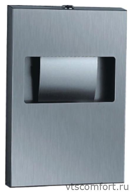 Фото Диспенсер для одноразовых сидений на унитаз 1/4-сложения Merida Stella GSM050 Изображение Диспенсер для одноразовых сидений на унитаз 1/4-сложения Merida Stella GSM050