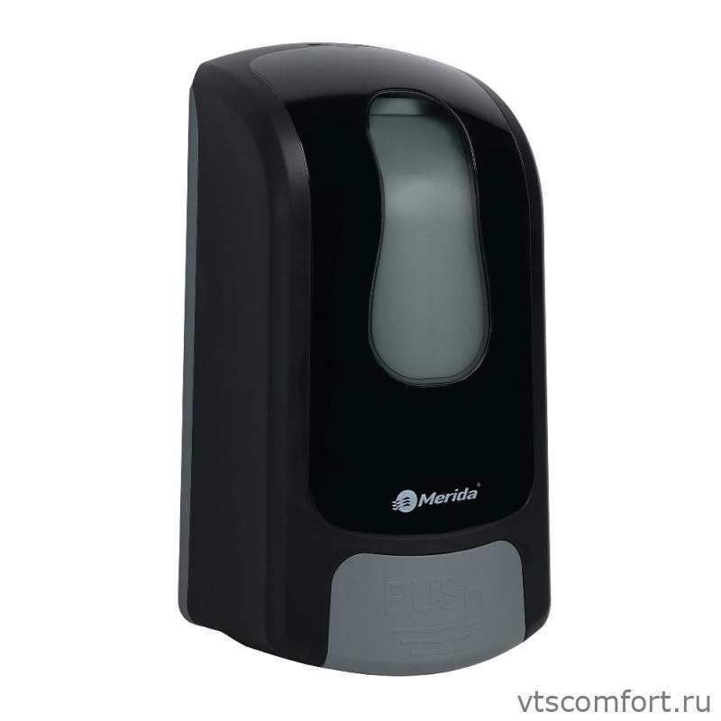 Фото Дозатор для жидкого мыла Merida One 1000 мл черный наливной DEC001 Изображение Дозатор для жидкого мыла Merida One 1000 мл черный наливной DEC001