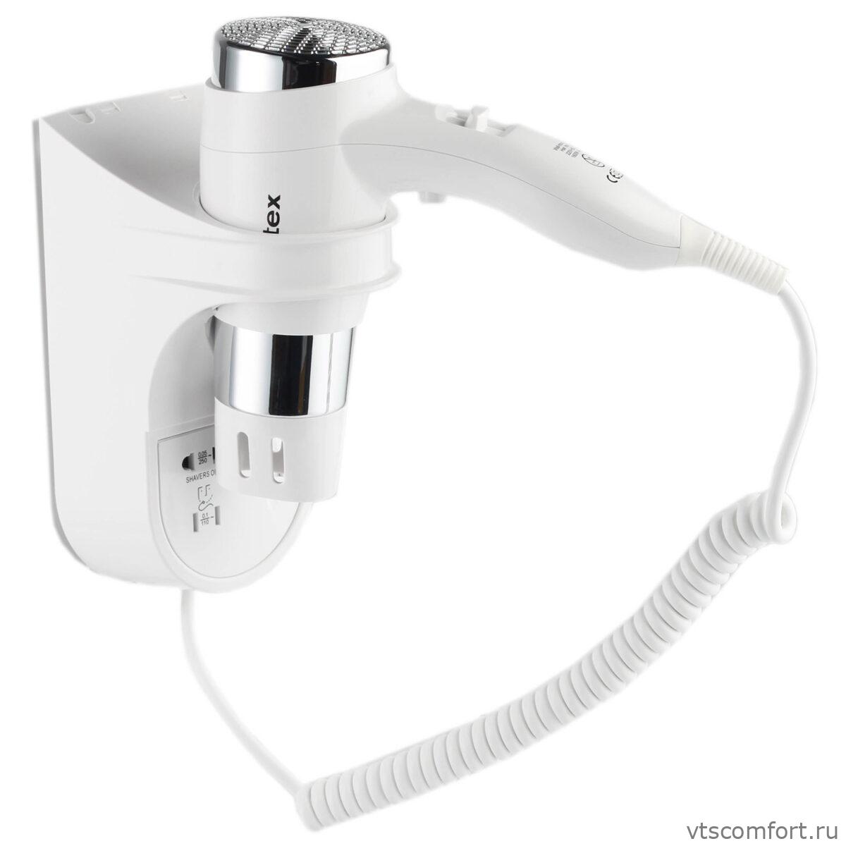 Фото Фен для волос Ksitex F-1600 WS 1600 Вт белый настенный Изображение Фен для волос Ksitex F-1600 WS 1600 Вт белый настенный