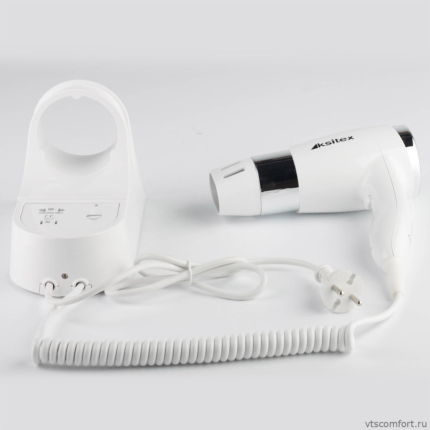 Фото Фен для волос Ksitex F-1600 WS 1600 Вт белый настенный Изображение Фен для волос Ksitex F-1600 WS 1600 Вт белый настенный