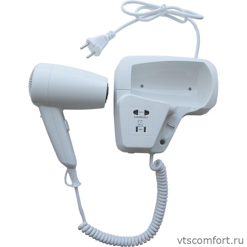 Фото Фен настенный Merida Hotel EJB402 1200 Вт белый пластик Изображение Фен настенный Merida Hotel EJB402 1200 Вт белый пластик