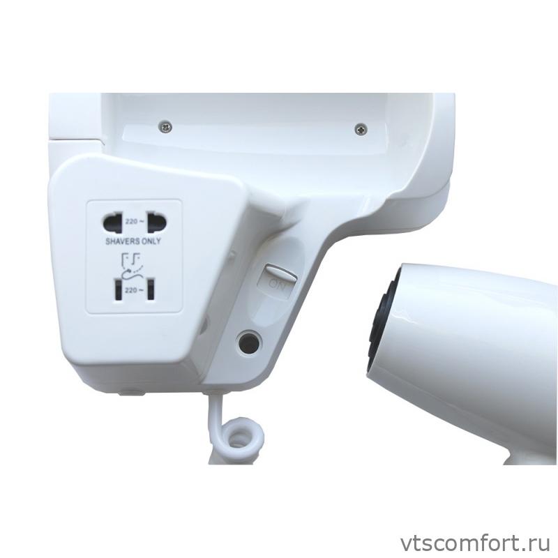 Фото Фен настенный Merida Hotel EJB402 1200 Вт белый пластик Изображение Фен настенный Merida Hotel EJB402 1200 Вт белый пластик