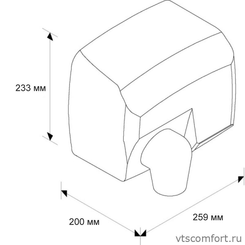 Фото Merida Starflow EIM101 сушилка для рук матовая нержавейка Изображение Merida Starflow EIM101 сушилка для рук матовая нержавейка