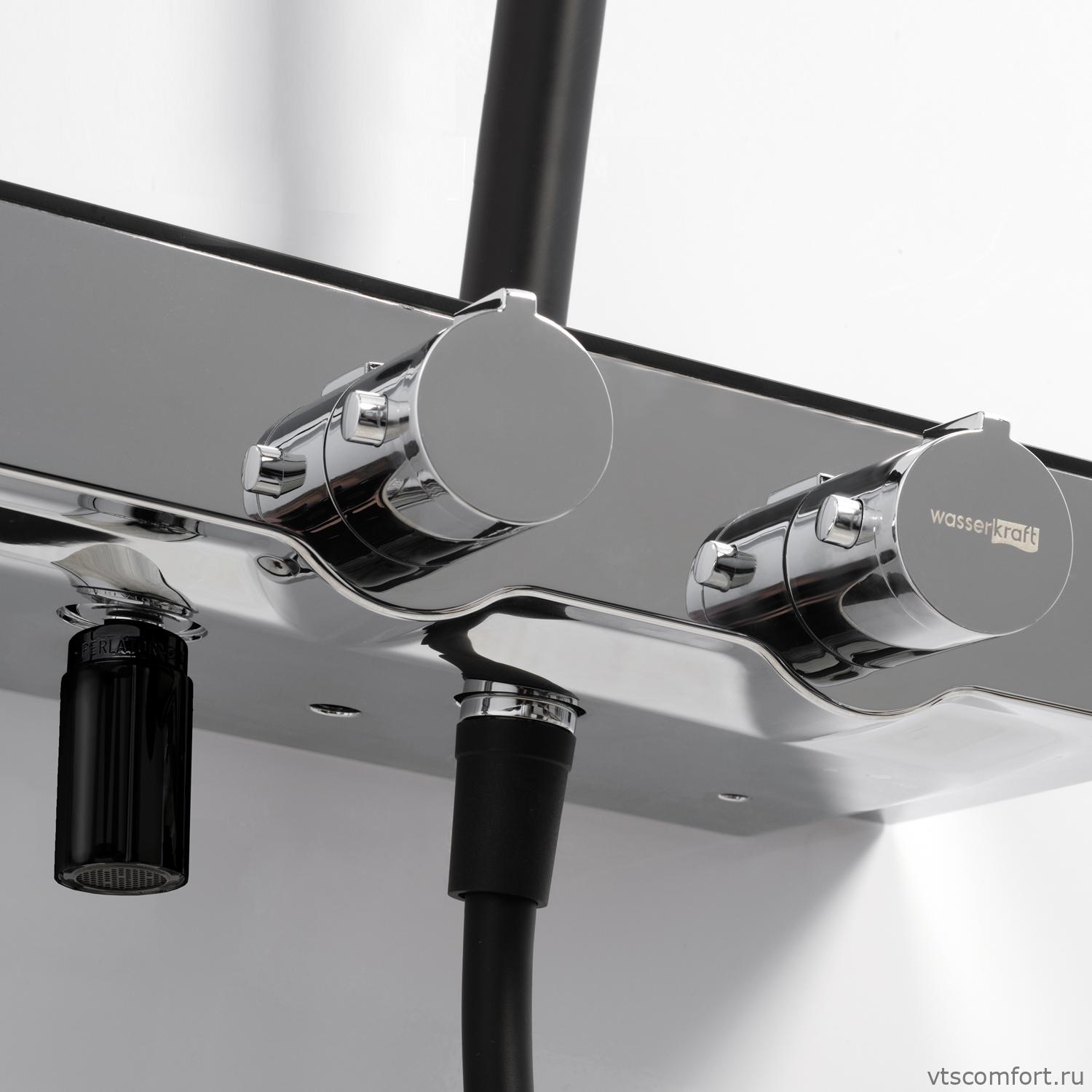 Фото WasserKraft A11401 Thermo Душевой комплект с термостатическим смесителем Изображение WasserKraft A11401 Thermo Душевой комплект с термостатическим смесителем