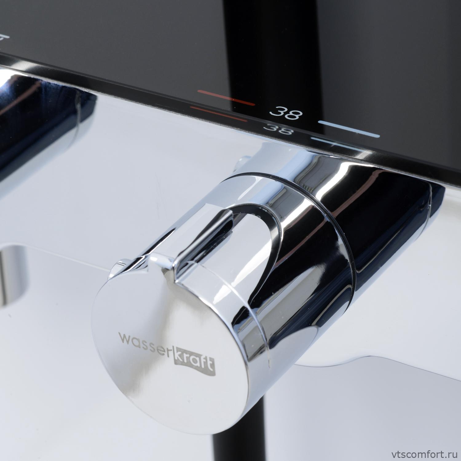 Фото WasserKraft A11401 Thermo Душевой комплект с термостатическим смесителем Изображение WasserKraft A11401 Thermo Душевой комплект с термостатическим смесителем