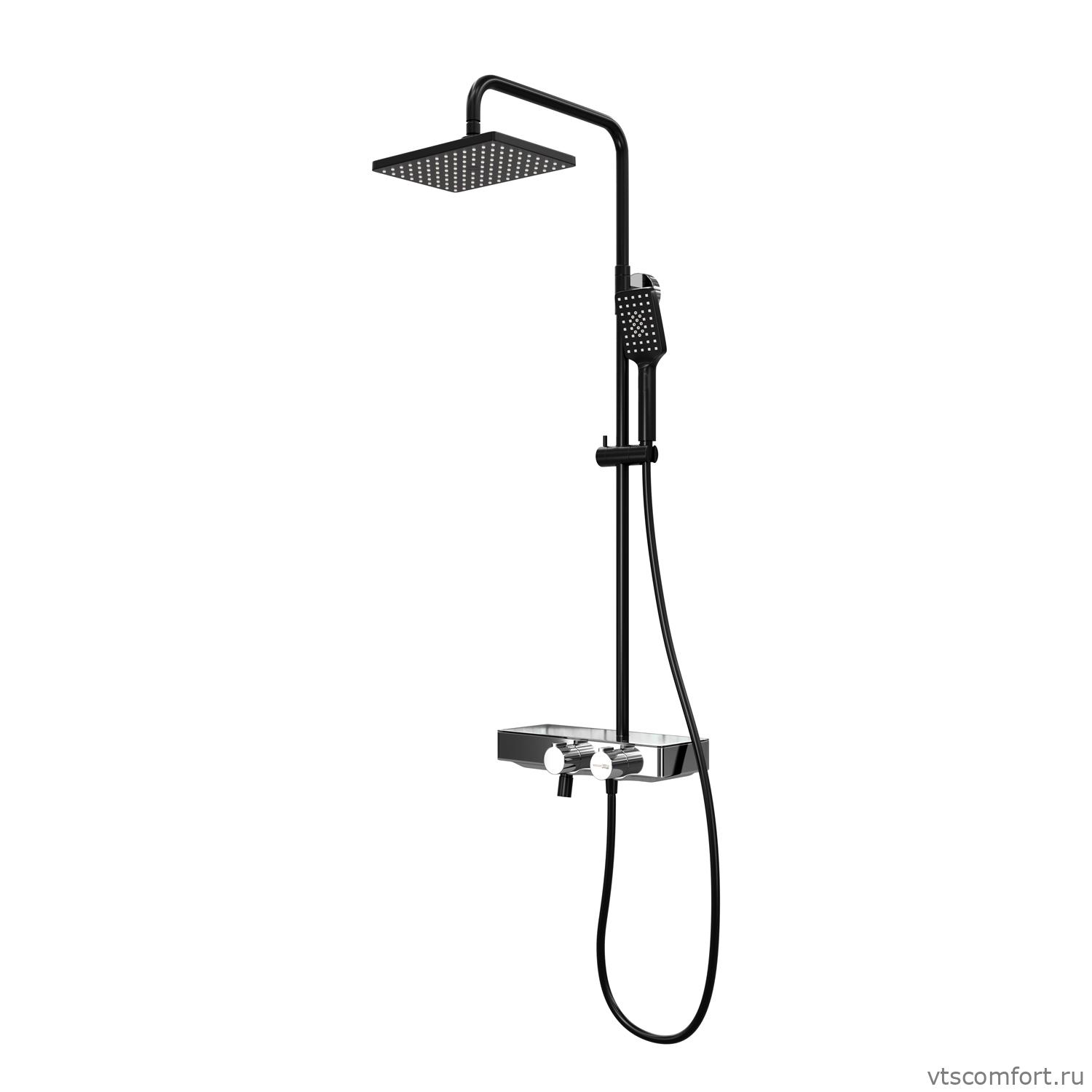 Фото WasserKraft A11401 Thermo Душевой комплект с термостатическим смесителем Изображение WasserKraft A11401 Thermo Душевой комплект с термостатическим смесителем