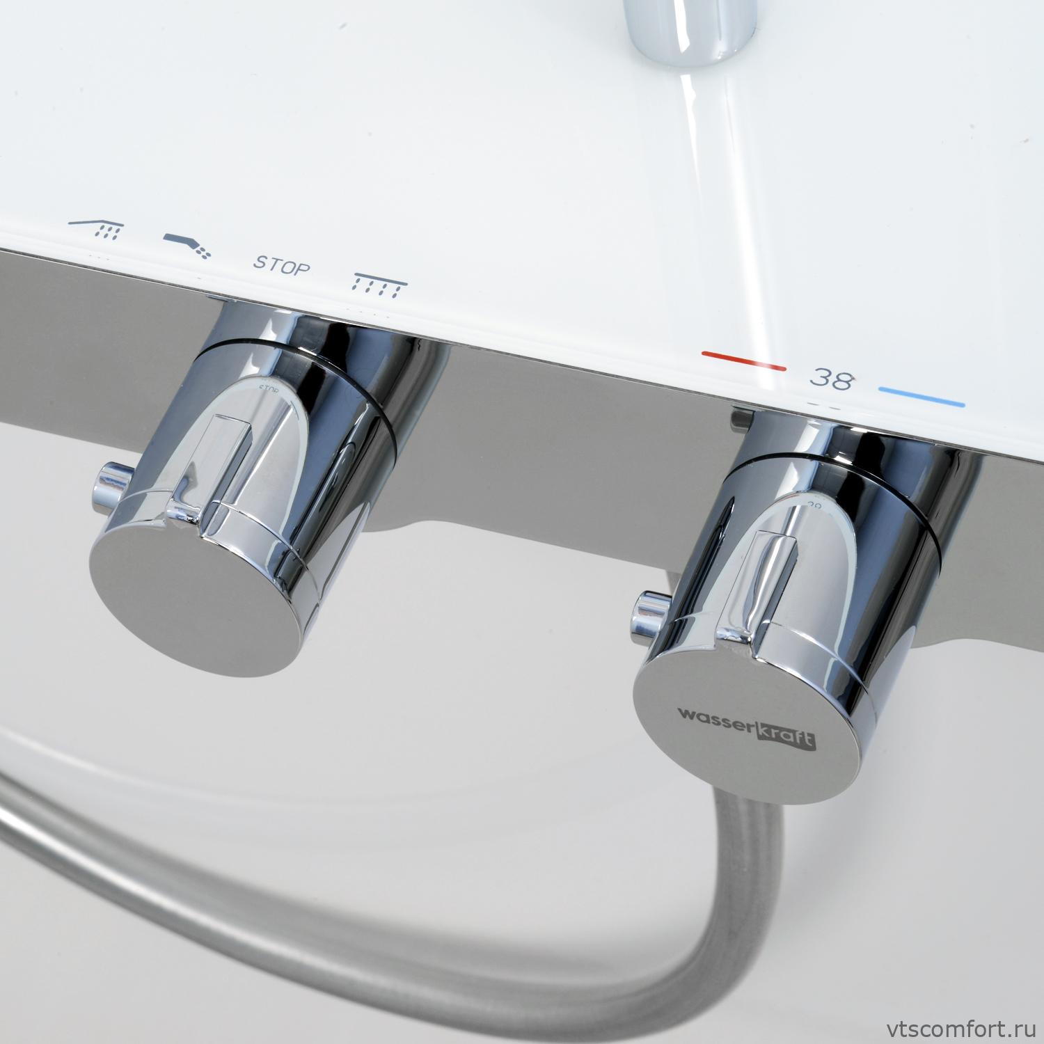 Фото WasserKraft A11301 Thermo Душевой комплект с термостатическим смесителем Изображение WasserKraft A11301 Thermo Душевой комплект с термостатическим смесителем