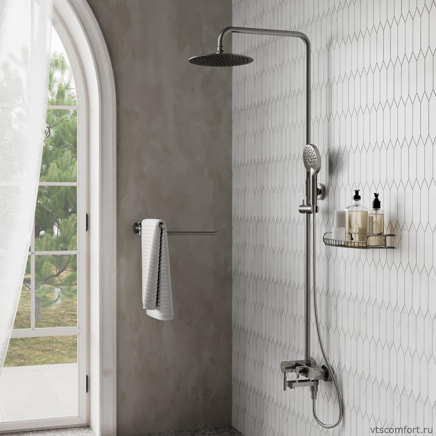 Фото WasserKraft A14201 Душевой комплект со смесителем Изображение WasserKraft A14201 Душевой комплект со смесителем