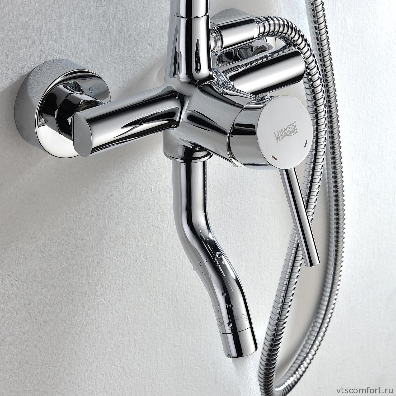 Фото WasserKraft A14401 Душевой комплект со смесителем Изображение WasserKraft A14401 Душевой комплект со смесителем