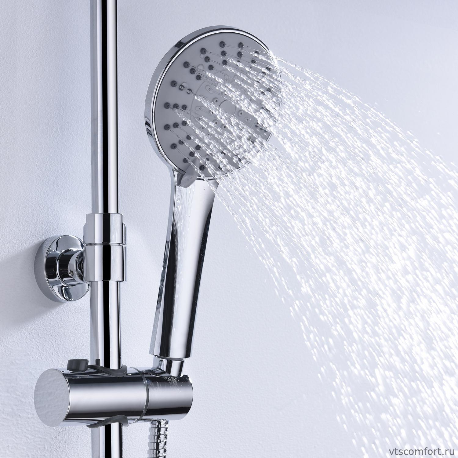 Фото WasserKraft A16601 Душевой комплект со смесителем Изображение WasserKraft A16601 Душевой комплект со смесителем