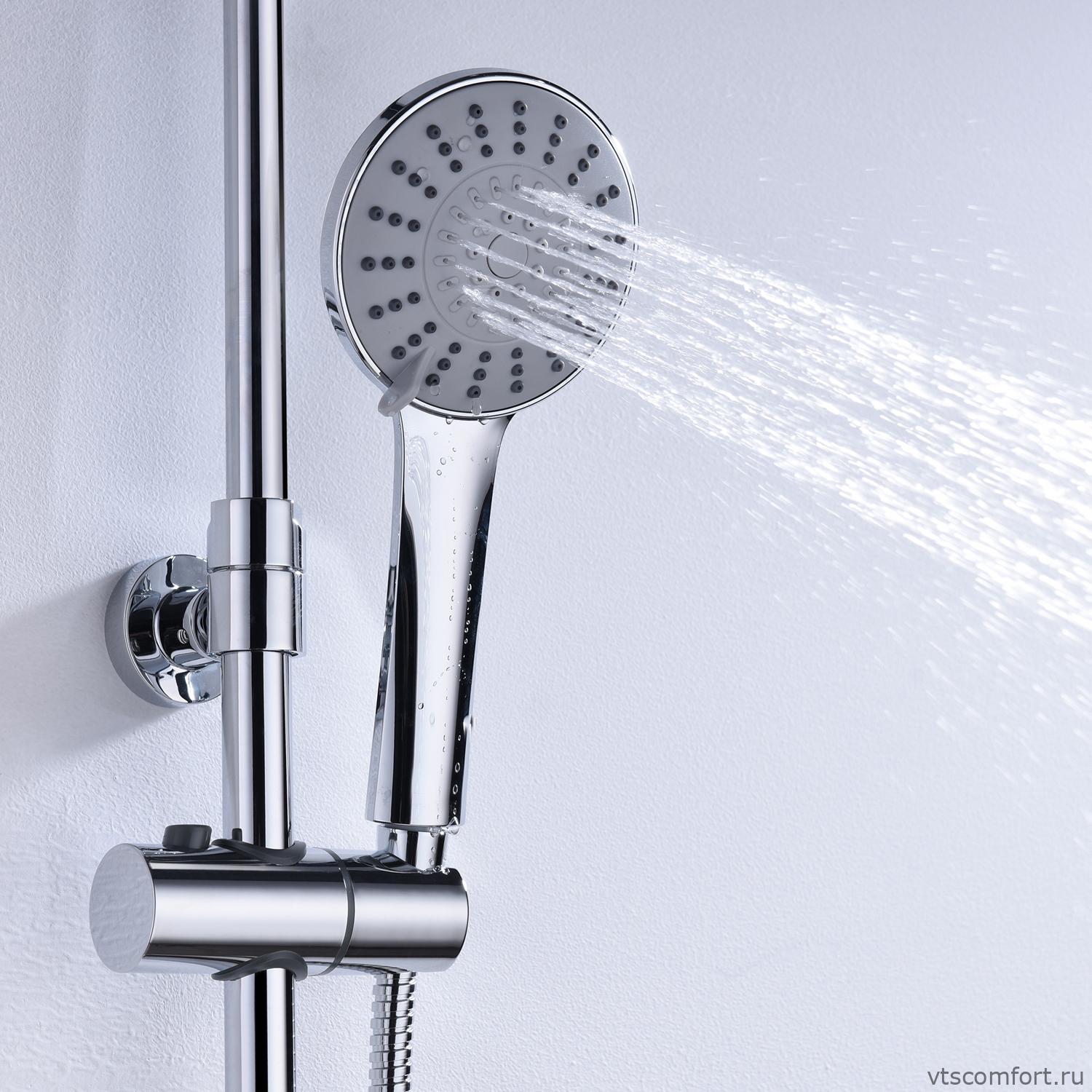 Фото WasserKraft A16601 Душевой комплект со смесителем Изображение WasserKraft A16601 Душевой комплект со смесителем