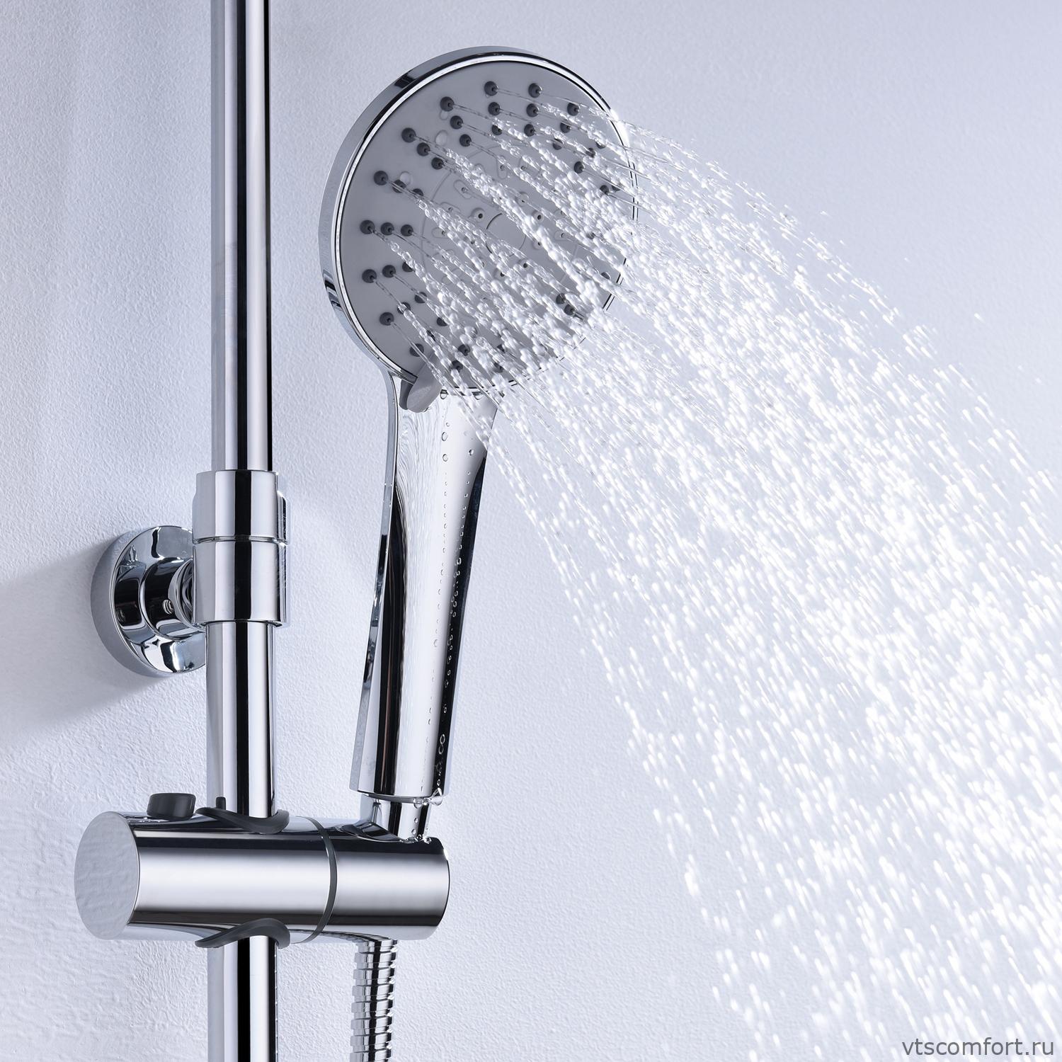 Фото WasserKraft A16601 Душевой комплект со смесителем Изображение WasserKraft A16601 Душевой комплект со смесителем