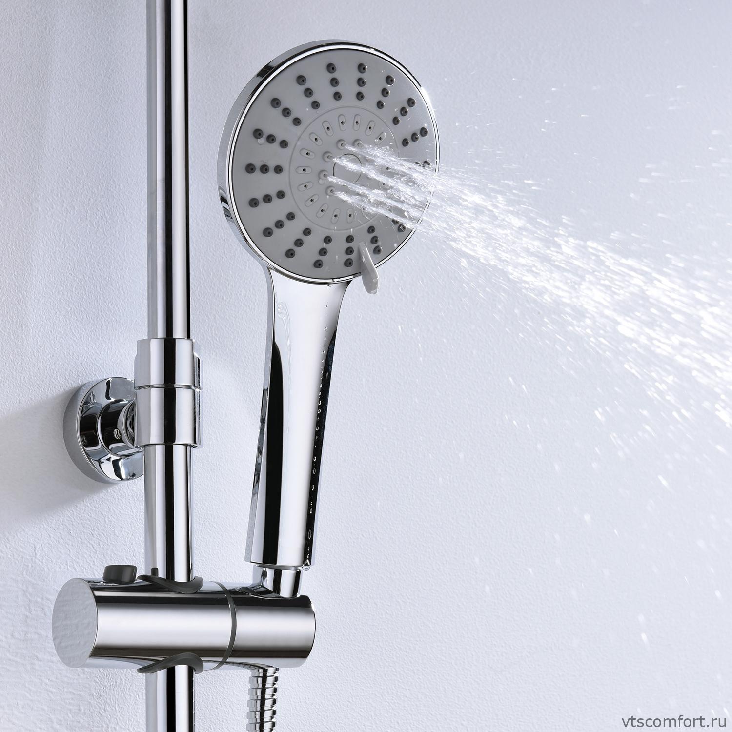 Фото WasserKraft A16601 Душевой комплект со смесителем Изображение WasserKraft A16601 Душевой комплект со смесителем