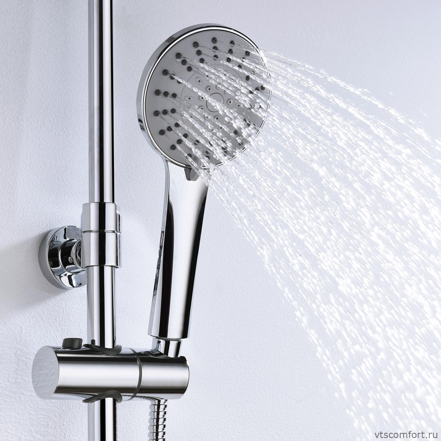 Фото WasserKraft A16601 Душевой комплект со смесителем Изображение WasserKraft A16601 Душевой комплект со смесителем