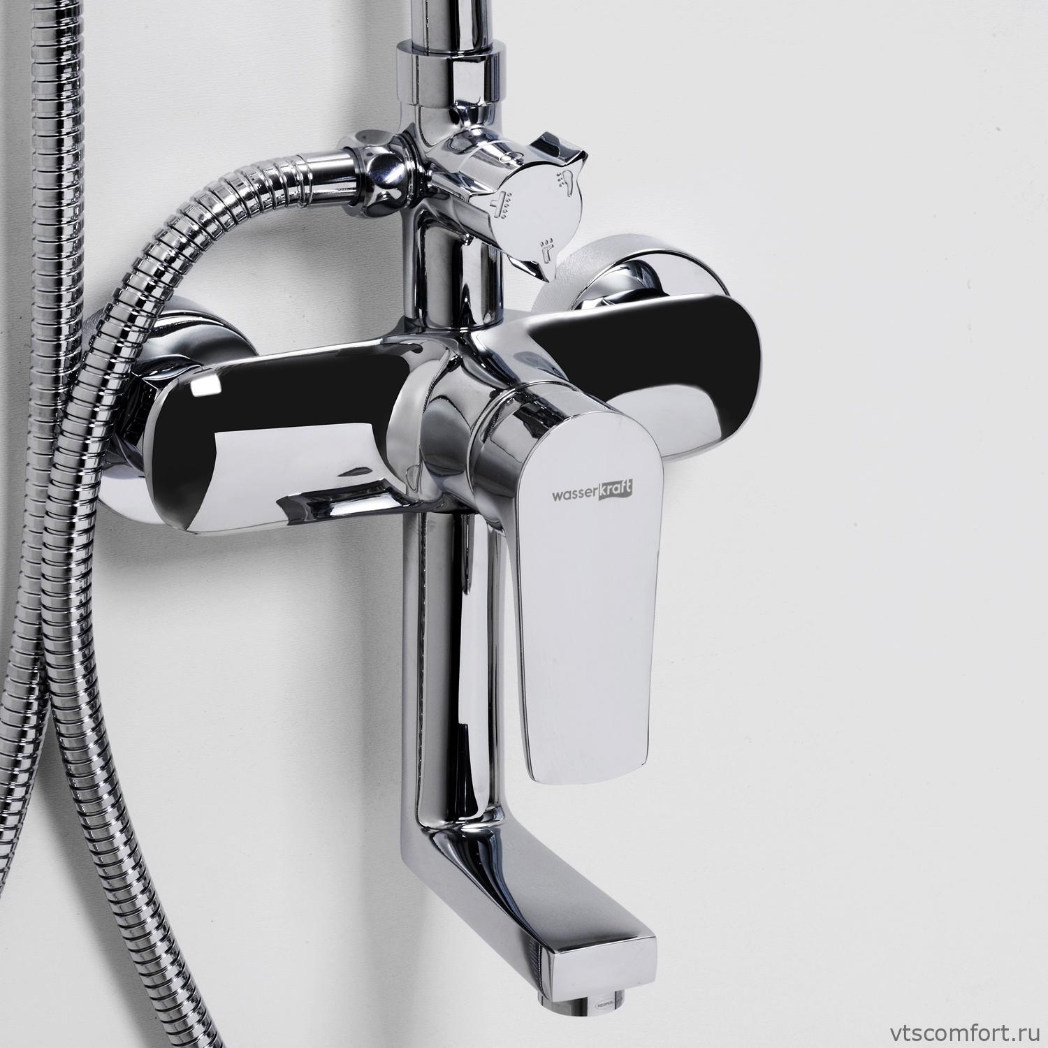 Фото WasserKraft A16601 Душевой комплект со смесителем Изображение WasserKraft A16601 Душевой комплект со смесителем