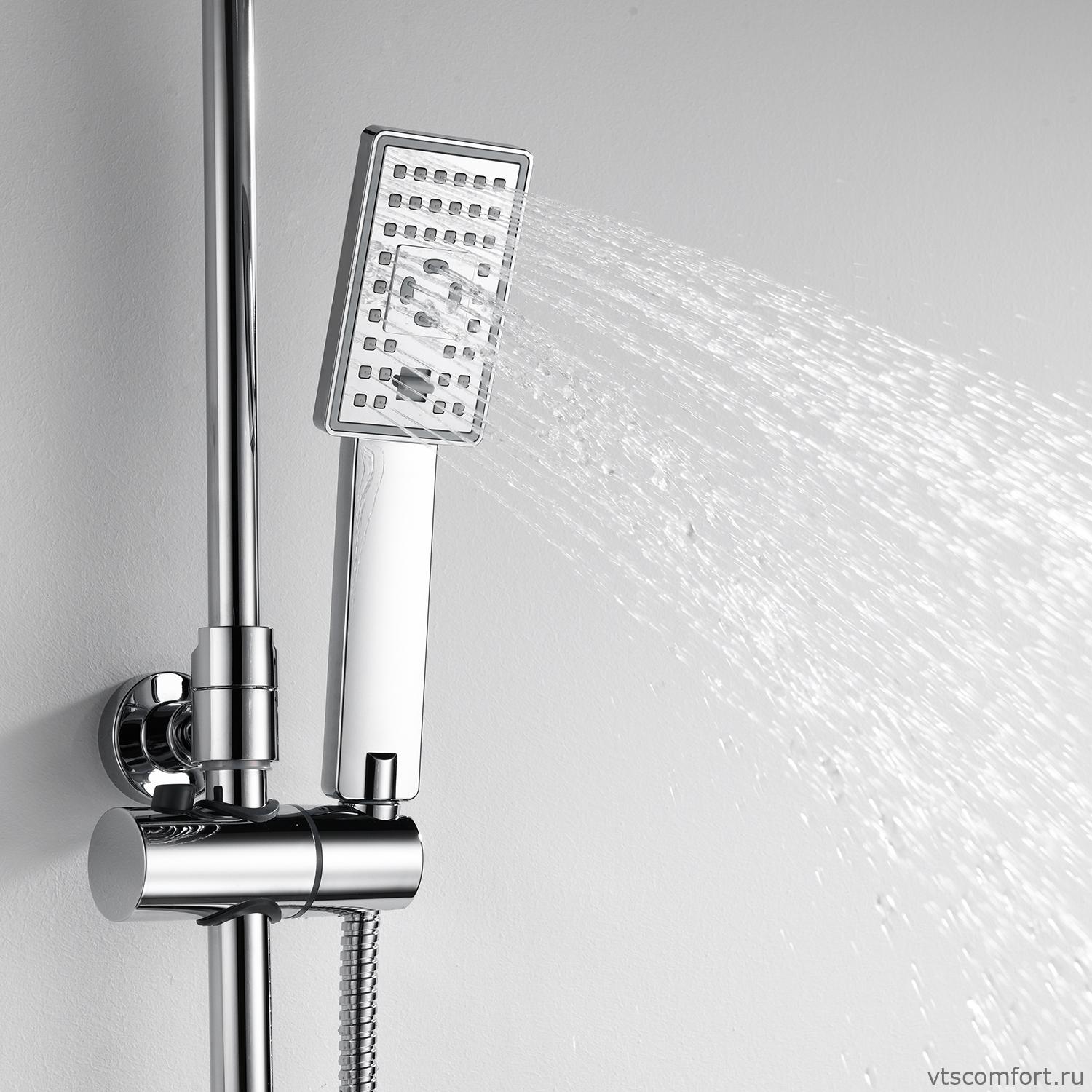 Фото WasserKraft A17702 Душевой комплект со смесителем Изображение WasserKraft A17702 Душевой комплект со смесителем