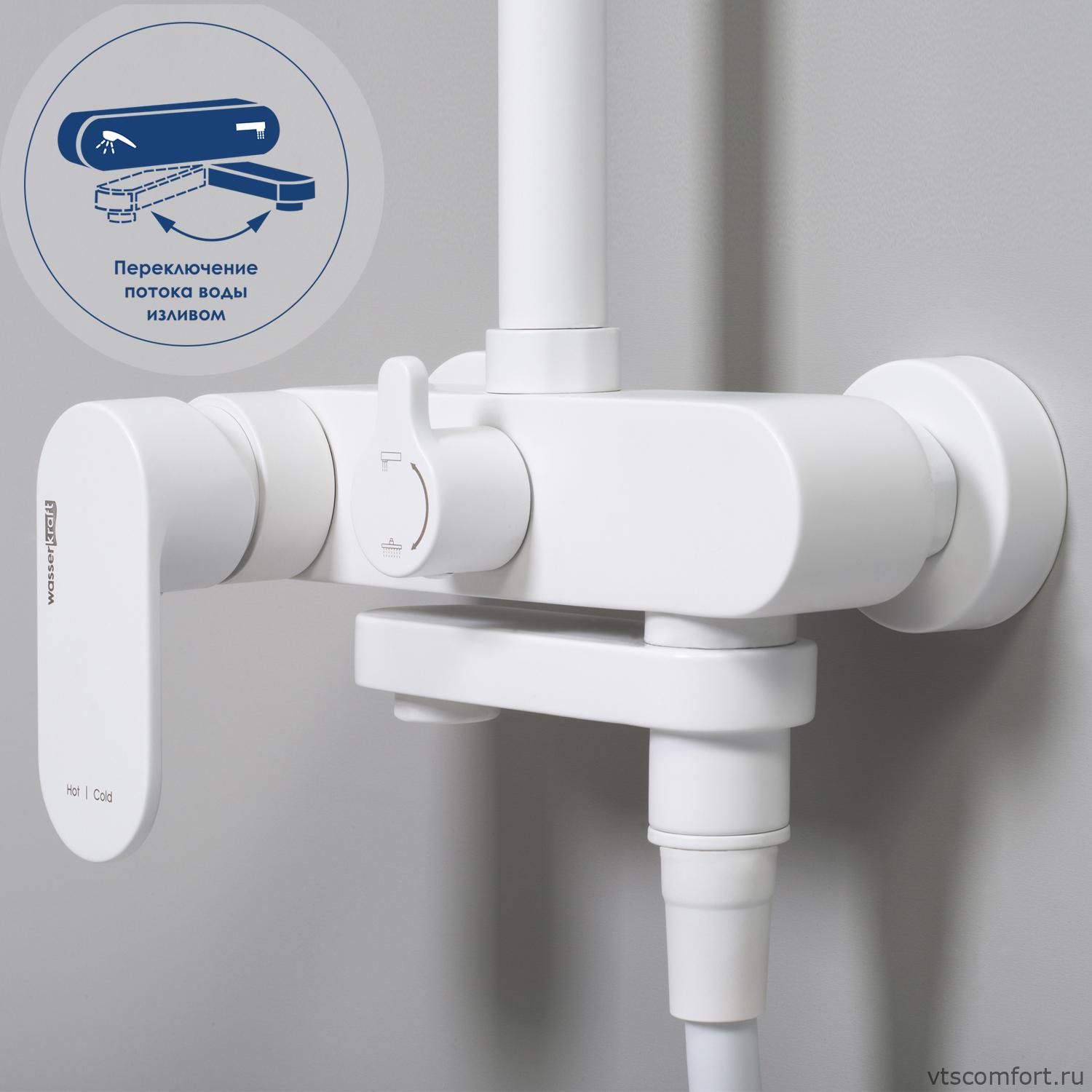 Фото WasserKraft A18501 Душевой комплект со смесителем Изображение WasserKraft A18501 Душевой комплект со смесителем
