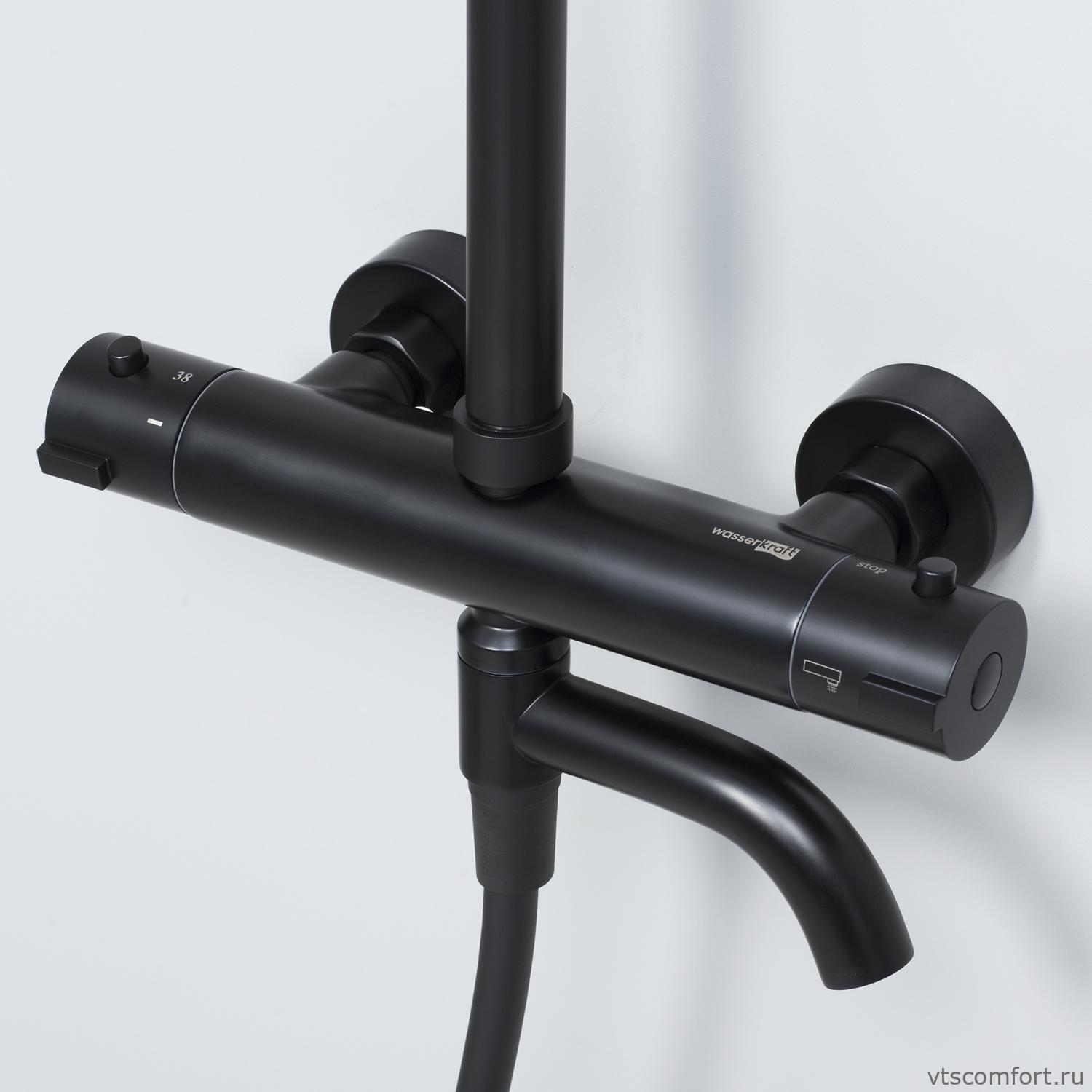 Фото WasserKraft A28801 Thermo Душевой комплект с термостатическим смесителем Изображение WasserKraft A28801 Thermo Душевой комплект с термостатическим смесителем