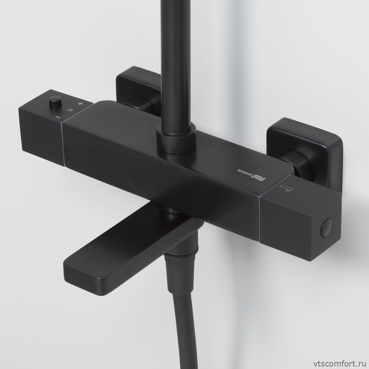 Фото WasserKraft A29901 Thermo Душевой комплект с термостатическим смесителем Изображение WasserKraft A29901 Thermo Душевой комплект с термостатическим смесителем