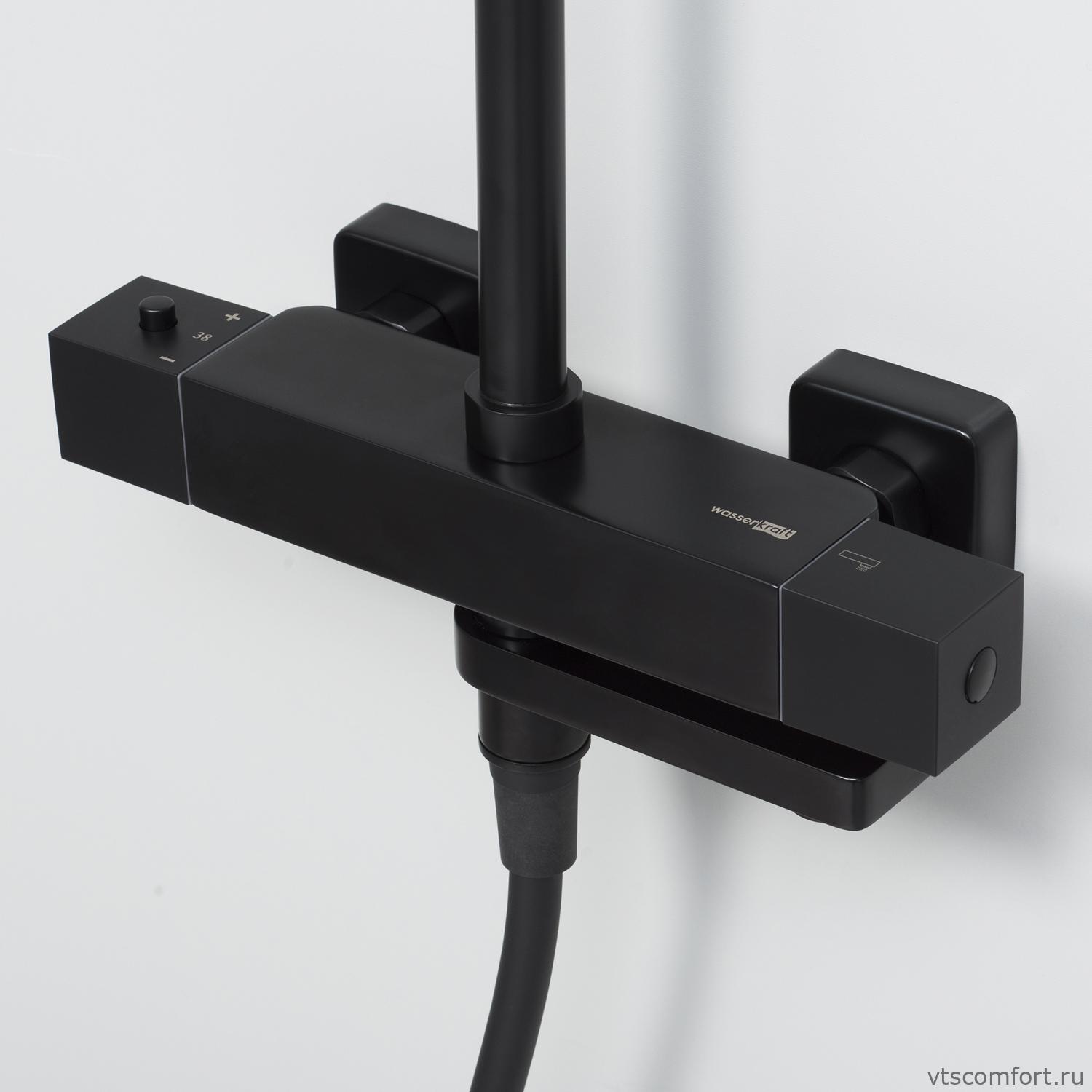 Фото WasserKraft A29901 Thermo Душевой комплект с термостатическим смесителем Изображение WasserKraft A29901 Thermo Душевой комплект с термостатическим смесителем