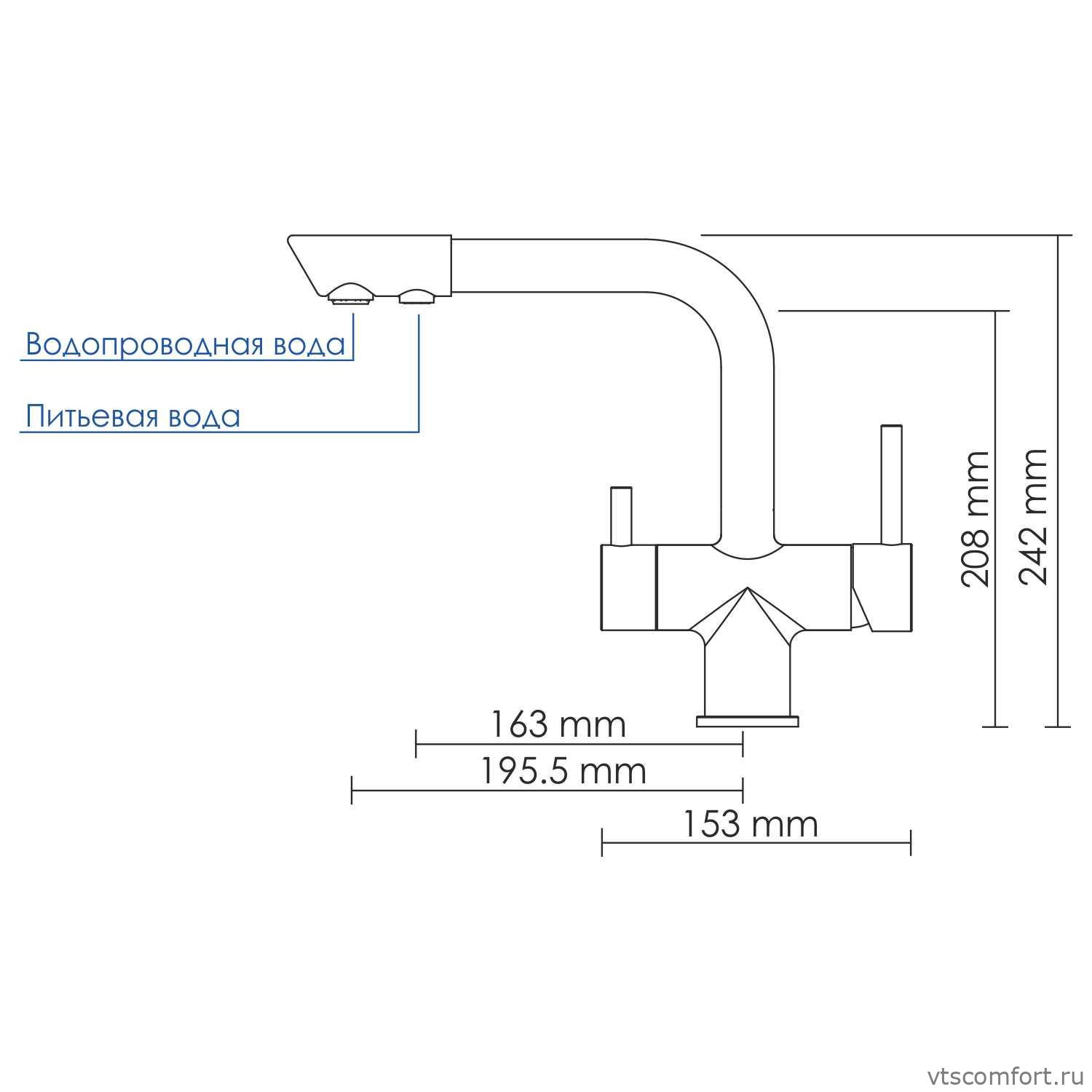 Фото WasserKraft A8037 Смеситель для кухни под фильтр Изображение WasserKraft A8037 Смеситель для кухни под фильтр