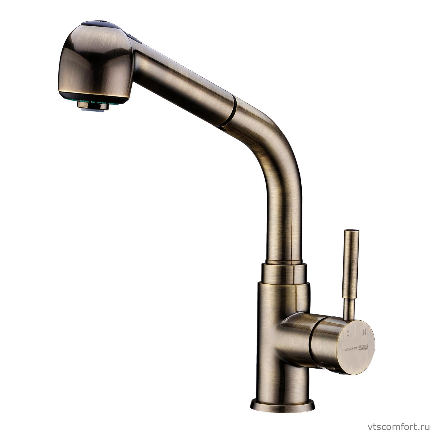 Фото WasserKraft A8237 Смеситель для кухни с выдвижной лейкой Изображение WasserKraft A8237 Смеситель для кухни с выдвижной лейкой
